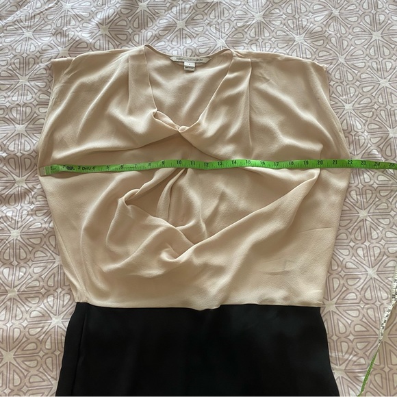 Diane Von Furstenberg DVF silk drape front dress size 8 - Picture 10 of 12